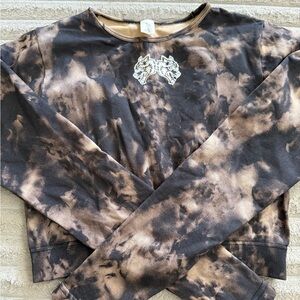 Darc Tie-Dye Long Sleeve Crop Top